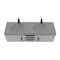 Castello Usa Thames 60-inch Gray Vanity Set with Gray Top and Black Handles CB-MC-60G-BL-20146-GR - alternate 3